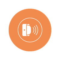 sensor with lines icon